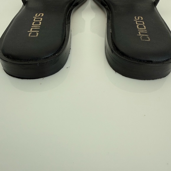 Chico's Ilaria Black Slide Sandals Size 7 - Picture 3 of 7